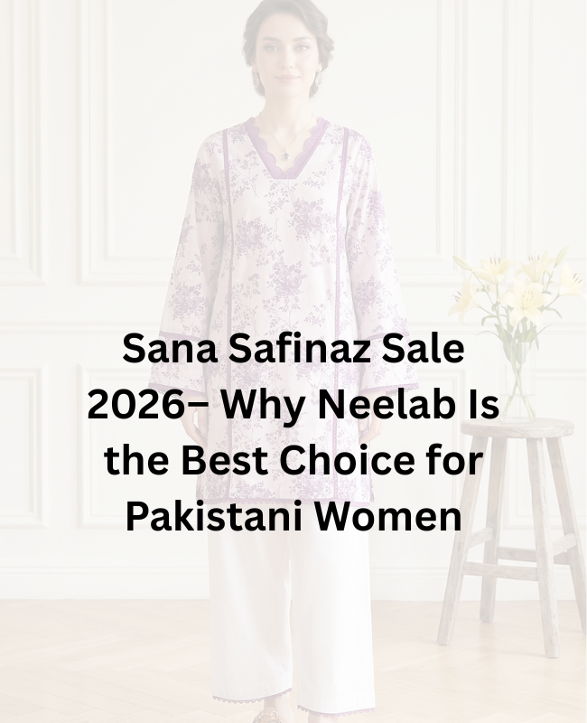 Sana Safinaz Sale 2026– Why Neelab Is the Best Choice for Pakistani Women